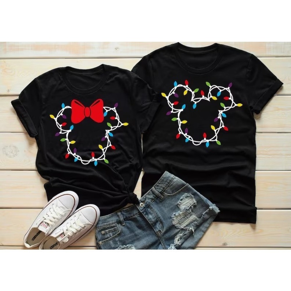 Disney Christmas Lights Shirts, Christmas Shirt, Beautiful Gift For Xmas 1